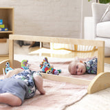 ECR4Kids Toddler Single-Sided Bi-Directional Mirror, Kids Furniture, Natural ECR4Kids