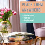 Maplefield XL Travel-Themed Blank Book Set of 3 for Writing, Home Decor, Coffee Table, Bookshelves – Luxury Decor (Maldives, Santorini, Galapagos) Maplefield