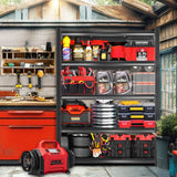 PRESTELION 72" H|48" W Garage Shelving Unit and Storage-Easy Assembly Metal Shelves 5-Tier Rack|Heavy-Duty Adjustable Shelf|Steel Rust-Resistant Shelves for Industrial,Warehouse,Basement PRESTELION