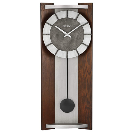 Bulova Newton Pendulum Wall Clock, Espresso (C4808) Bulova