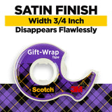Scotch Gift Wrap Tape, Invisible, 0.75 in. x 650 in., 6 Dispensers/Pack, Create Halloween Crafts Scotch