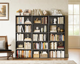 Casaottima 5-Tier Open Bookshelf and Bookcase, Floor Standing Display Storage Shelves for Living Room, Tall Book Shelf for Bedroom, Home Office, Dining Room, Black Casaottima