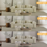 POVISON Smart 92.91" Power Loveseat Sofa Bed Sleeper Sofa, Sectional Sofa Couch with Track Arm, 2 Couch Pillows, Anti-Scratch & Water-Proof, Beige POVISON Smart