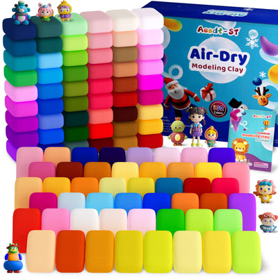 Air Dry Clay 102 Colors, Modeling Clay for Kids, Model Magic Clay, DIY Molding Clay Kit with Sculpting Tools, Soft and Non-Sticky, Arts and Crafts Gift for Boys Girls Kids