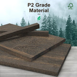 5-Shelf Wood Bookcase, 65 Inch Tall Bookshelf with Storage, Floor Standing Display Book Shelf (Rustic Brown) TVU