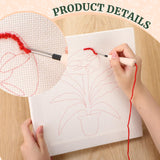 Daifunli 4 Sets Punch Needle Kit with Frame for Beginners 10 x 10 Inch Embroidery Starter Kits Punch Needle Kit with Pattern, Threader, Yarns, Tools for Adults Craft DIY Christmas Birthday Daifunli