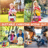 6 Packs Large Toy Storage Bags with Labels, Reusable Clear PVC Board Game Storage, Travel Waterproof Organizer Bags with Zipper for Building Blocks, Puzzle, Kids Books OPELETNNT