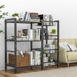 Hastatii Storage Rack Kitchen Baker's Rack - Utility Microwave Oven Stand with Steel Mesh Baskets Hastatii