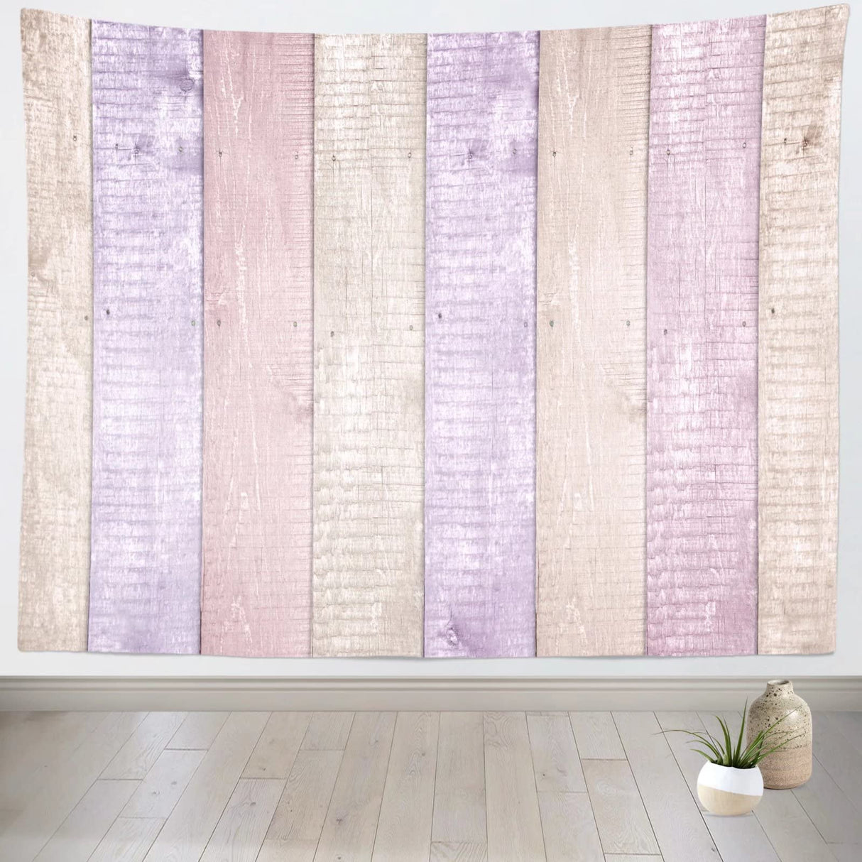 Loccor 9x6ft Pink Purple Shiplap Wood Tapestry Wall Hanging Soft Fabric Backdrop Farmhouse Abstract Large Wall Art for Bedroom Living Room College Dorm Photography Photo Booth Home Decoration Loccor