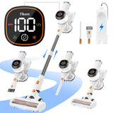 Tikom V500 Cordless Vacuum Cleaner for Home, 40000Pa/450W Stick Vacuum with LED Touch Screen, Charging Wall Dock, Anti-Tangle, Lightweight Handheld Vacuum for Pet Hair, Hard Floor, Carpet Tikom