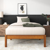 Zinus Ellie 14 Inch Sustainable Bamboo Platform Bed Frame with Wood Slat Support – Twin Size, No Box Spring Needed Zinus