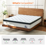 Vumece 12 Inch Queen Mattress, Hybrid Mattress Queen Size Mattress in a Box with Pocketed Spring & Gel Memory Foam for Support, Pressure Relief, Reinforced Edge, CertiPUR-US Certified - Medium Firm Vumece