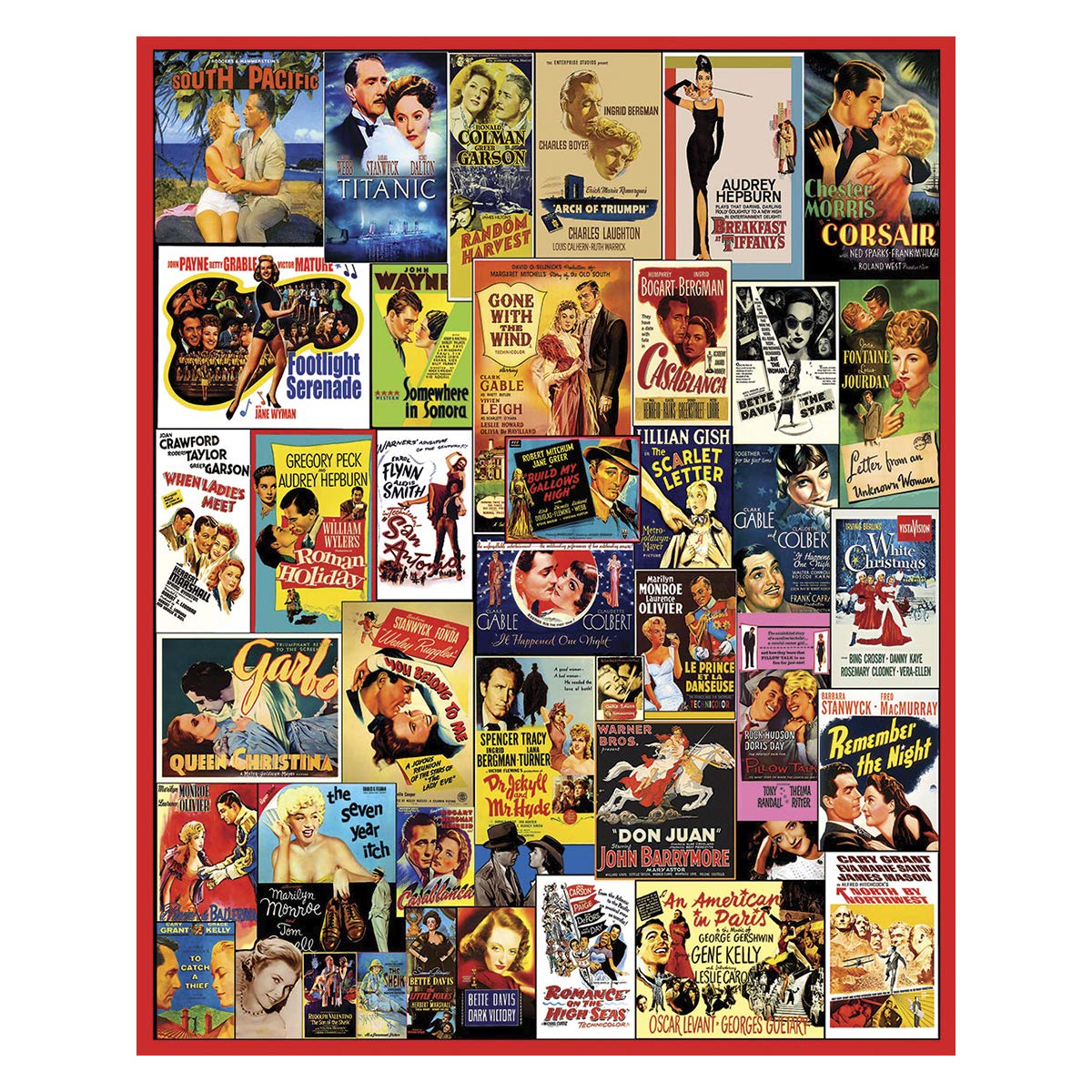 White Mountain Puzzles - Classic Movie Posters - 1,000 Piece Jigsaw Puzzle White Mountain