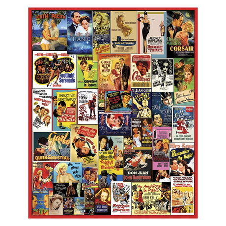 White Mountain Puzzles - Classic Movie Posters - 1,000 Piece Jigsaw Puzzle White Mountain