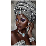 KUFWKEY African Diamond Art Kits for Adults,Partial 5D DIY Diamond Painting kit for Beginners,Special Shaped Diamond Art,Sparkling gem Art,Diamond dots,Mosaic Kits,Home Decor,Large Size 16X28 inch KUFWKEY