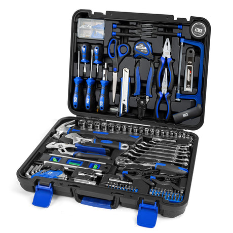Prostormer 259-Piece Tool Kit, General Household Tool Set with Plastic Storage Toolbox, Portable Home/Auto Repair Tool Box with Essential Tools for Men and Women Prostormer