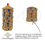 Project Genius Chinese Pagoda 3D Wood Puzzle, Mechanical Maze Brainteaser, Gift for Kids 8+, Teens, and Adults - True Genius Series Inspired by Ancient Architecture Project Genius