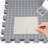 Yrangee Blocking Mats for Knitting & Crochet Project,Extra Thick Blocking Boards with Grids for Needlepoint or Crochet,9 Pack Knitting Mats with 150 T-Pins and Storage Bag Yrangee