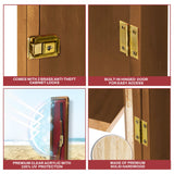 PENNZONI Gun Display Case - Lockable Rifle Display Case - Gun Cabinets for Rifles & Shotguns - Sword Wall Mount, Gun Wall Mount Display Case w/ Acrylic Door | Walnut, Red Felt PENNZONI