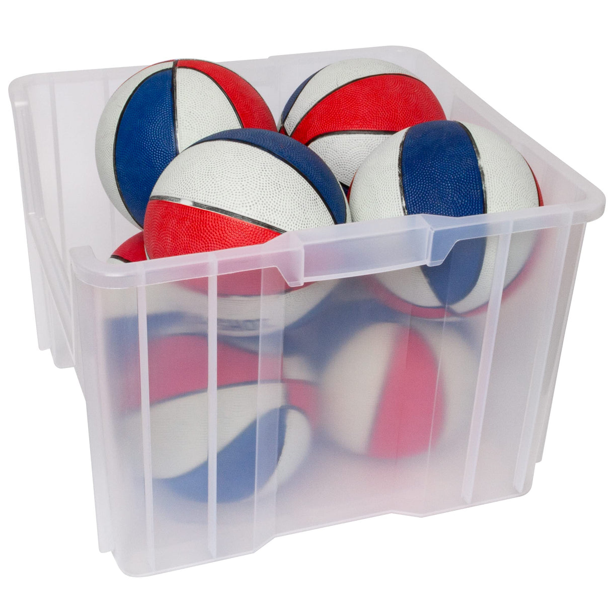 Akro-Mils 13018 Stak-N-Store Heavy Duty Stackable Open Front Plastic Storage Container Bin, (17-1/2-Inch x 16-1/2-Inch x 12-1/2-Inch), Clear, (2-Pack) Akro-Mils