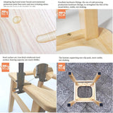 MOGUOBIN Wooden Steam Seat with Four Legs,Yoni Steam Chair,Yoni Steam Pot,Three-Dimensional Toilet,Heavy Bathroom Anti-Skid Shower Stool,Steaming Chair V Steam at HOM Eattachment 15.7" H (No Steamer) MOGUOBIN