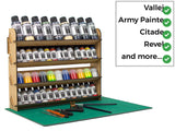 PROSCALE Paint Rack for Model Paints. Hobby Craft Citadel Vallejo Tamiya Army Wall Paint Rack Stand Paint Holder Organiser Miniature Warhammer Paint Storage Model Painting Station (Universal) PROSCALE