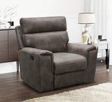 Abbyson Living Lawrence Fabric Recliner - Traditional Design, Upholstered, High Density Foam, Dark Brown Abbyson Living