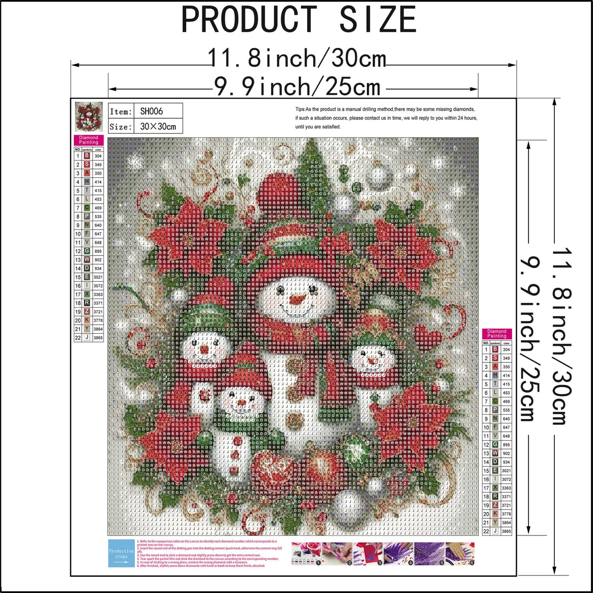 SHICERNHJ 5D Diamond Painting Kits for Adults,Christmas Snowman Family Diamond Art Kits for Adults Beginner,DIY Full Round Drill Diamond Dots Gem Art Kits for Adults,Home Wall Decor 12 x 12Inch SHICERNHJ