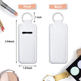Hicarer 20 Pieces Sublimation Lipstick Holder Keychain Bulk Blank Lipstick Neoprene Clip-on Sleeve Travel Key Ring Holder Hicarer