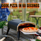 aidpiza Pizza Oven Outdoor 12" Wood Fired Pizza Ovens Pellet Pizza Stove for outside, Portable Stainless Steel Pizza Oven for Backyard Pizza Oven aidpiza