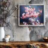 VNUIEHG Cherries Blossoms Painting by Numbers DIY Kit Painti by Number Art Design Canvas Flowers Painting by Numbers Painting Kit Home Hobby, 40x50cm No Frame VNUIEHG