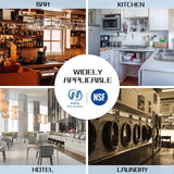 Hally Open Base Stainless Steel Table 24 x 48 Inches, NSF Commercial Heavy Duty Prep & Work Table with Galvanized Legs for Restaurant, Home and Hotel HALLY SINKS & TABLES H