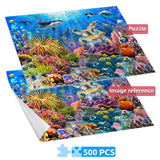 JOYZEXY 500 Piece Puzzles for Adults, Underwater World Jigsaw Puzzles 500 Pieces Ocean Scene Challenging Puzzle JOYZEXY