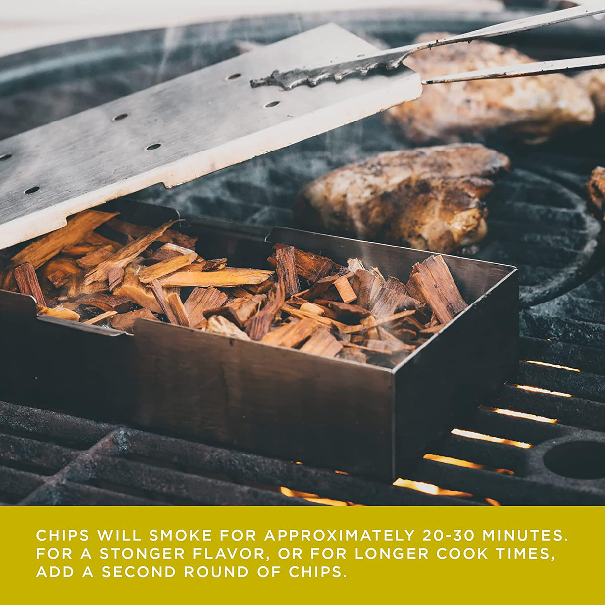 Fire & Flavor Premium All Natural Wood Chips for Smoker - Wood Chips for Smoking - Smoker Wood Chips - Smoker Accessories Gifts for Men and Women - Hickory - 2lbs Fire & Flavor