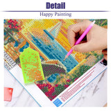 Sunset Diamond Art Kits for Adults,Beach Landscape Diamond Painting Kits for Adults,DIY Full Drill 5D Diamond Art Painting Kits Gem Art Crafts for Home Wall Decor 12x16inch Yijingtop