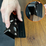 ZiBeiLe Chamfer Plane, Handheld Planers with Auxiliary Locator and 7 Blades, Woodworking Hand Planer Suitable for Quick Edge Trimming of Wood, Black, ZBD-0BA-QQK764 ZiBeiLe