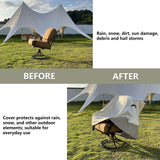 LSongSKY Outdoor Swivel Lounge Chair Cover 2 Pack,100% Waterproof Heavy Duty Covers,(33 W x 35 D 38.5 H inches) Patio Furniture for Chair,White&Grayish Green LSongSKY