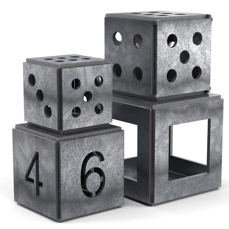 WelderElite Welding Coupons 1/8" Welding Practice Kit 11 Gauge Beginners Welding Mild Steel Sheet Can Be Used to Make 3 Dice and 1 Cube Frame WelderElite