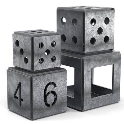 WelderElite Welding Coupons 1/8" Welding Practice Kit 11 Gauge Beginners Welding Mild Steel Sheet Can Be Used to Make 3 Dice and 1 Cube Frame