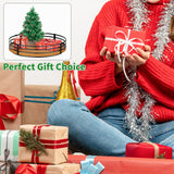 12" Lazy Susan Turntable Organizer - Oak Wood Lazy Susan for Cabinet Kitchen Countertop Dining Table Pantry Cupboard Bathroom Coffee Bar Storage Spice Rack Home Decor OVICAR