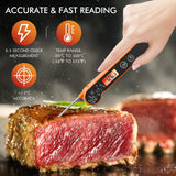 CaloriMastery Meat Thermometer Digital with Backlight, Calibration & Hold Function, IP65 Waterproof Food Thermometer for Cooking, Outdoor Grilling, Candy Making CaloriMastery