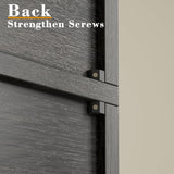 IRONCK Industrial Bookshelves and Bookcases with Doors Set of 2 Floor Standing 6 Shelf Display Storage Shelves 70 in Tall Bookcase for Home Office, Living Room IRONCK