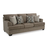 Signature Design by Ashley Stonemeade Contemporary Sofa Sleeper with Folding Gel Memory Foam Mattress, Reversible Cushions and 4 Accent Pillows, Queen, Dark Brown Signature Design by Ashley