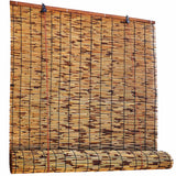 Bamboo Window Shades Outdoor Blackout Bamboo Roller Blinds,28x72in 38x64in 48x48in 64x64in 72x72in Cordless Roll Up Shade for Patio Balcony Porch Privacy Retro Bamboo Curtains (Size : W 64inxH 60in) WZLSQLTY