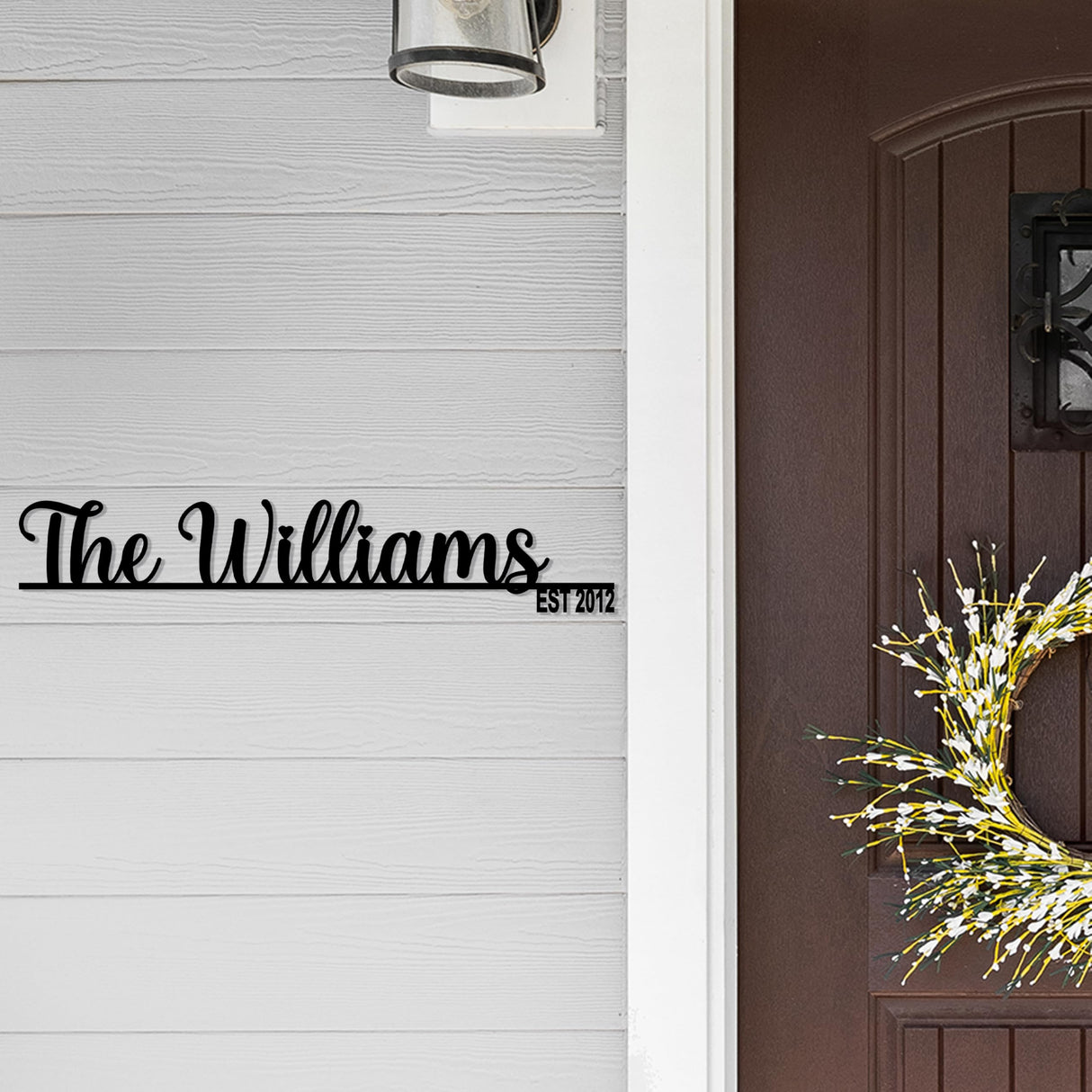 Family Name Metal Sign, Custom Name Sign, Custom Last Name Plaque, Last Name Sign, Established Last Name Sign, Metal Monogram, Family Gift, Contemporary Wall Sign, Established Signs, Family Gift Bosfori