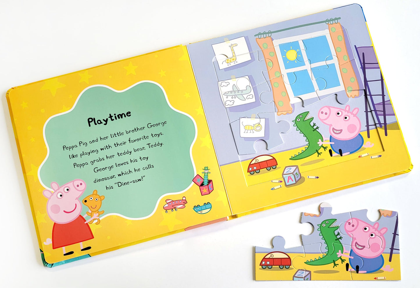 Peppa Pig My First Puzzle Book - Jigsaw Puzzles for kids, 10-page board book, 5 puzzles to enjoy