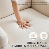 Bezseller Modern Accent Chair, Upholstered Reading Armchair with Wood Legs, Mid-Century Leisure Comfy Single Sofa Chair for Living Room, Bedroom, Home, Office, Beige Bezseller