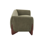 Christopher Knight Home Almab 82 Inches Sofa Couch, Cozy Boucle Upholstered 3-Seater Sofa, Wood Frame Couch, Comfy Couches for Living Room and Office, Modern Soft Plush Sofa, Olive Green Christopher Knight Home