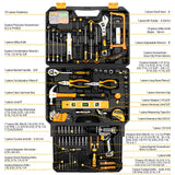 Tool Kit Box Drill Set：DEKOPRO Home Mechanic Toolbox with 12V Power Cordless Drill Hand Repair Tools Sets Combo Kits Storage Organizer Drawer Case for Men DEKOPRO