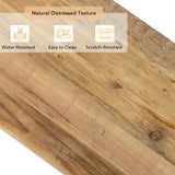 HOKYHOKY Reclaimed Solid Wood Console Table, 59" Long Farmhouse Entryway Table, Rectangular Couch Tables Behind Sofa, Accent Tables for Hallway, Entrance, Foyer, Living Room HOKYHOKY